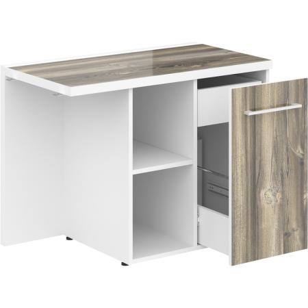 Тумба приставная Morris MCRT1055R (дуб базель/белый, 1000х550х750 мм) — фото 2